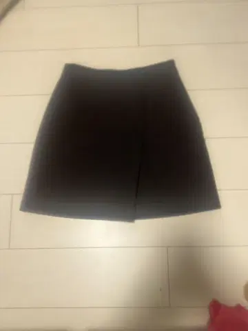 snidel 블랙 랩 스타일 미니 스커트