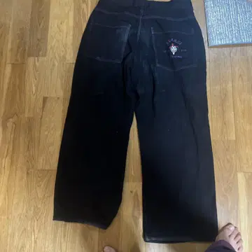 XLARGE 블랙 와이드 팬츠