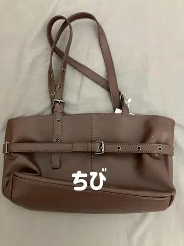 Samo ondoh 브라운 합성 피혁 숄더백