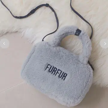 FURFUR 에코 퍼 스퀘어 보스턴 백