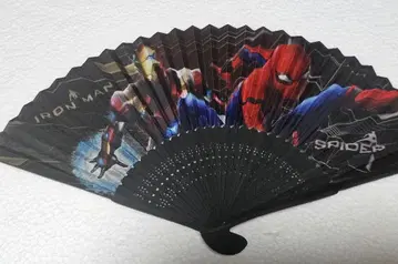 MARVEL 스파이더맨 아이언맨 부채