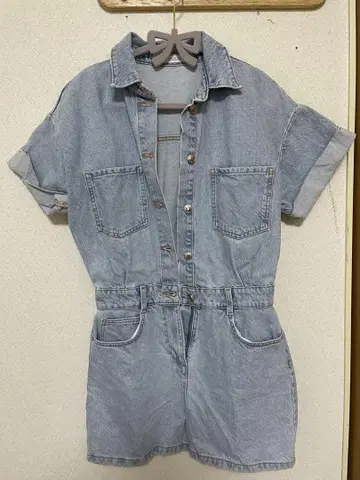 ZARA 라이트 블루 숏 올인원