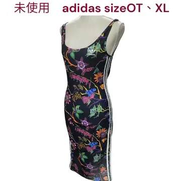 미사용 아디다스 꽃무늬 타이트 원피스 OT, 13호, XL