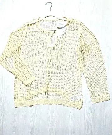 시스루 짜임 아이보리 긴팔 튜닉 URBAN RESERCH F 사이즈
