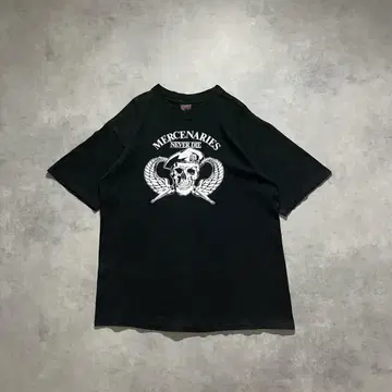 80년대 빈티지 US MILITARY 용병 부대 미군 티셔츠 tee