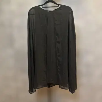 FIG & VIPER 시스루 블랙 판초 슬리브리스