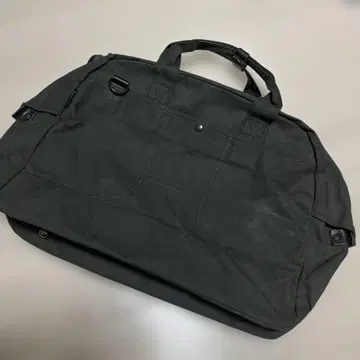 Used BAGGY PORT 블랙 캔버스 더플백