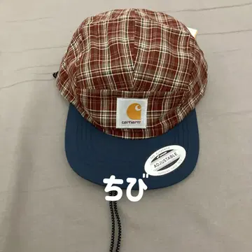 Carhartt 체크 무늬 캡 조정 가능