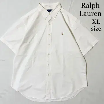 Ralph Lauren 랄프 로렌 자수 옥스퍼드 셔츠 화이트 셔츠