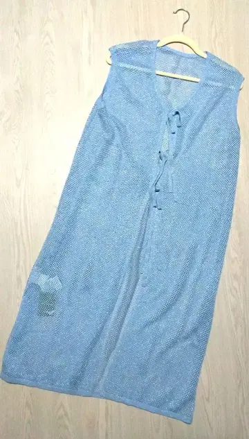 FREAK'S STORE 슬리브리스 롱 원피스 F 사이즈 스카이블루