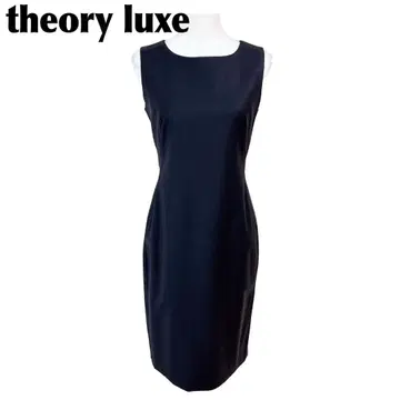 [새상품급] theory luxe 슬리브리스 원피스 38 무지 블랙