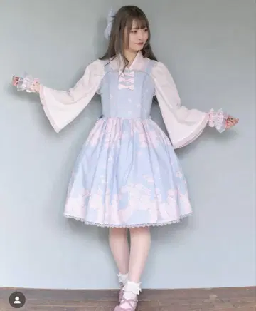 kawaii 기모노풍 블라우스