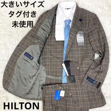 새상품 XL HILTON 수트 셋업 구아벨로 super 130s