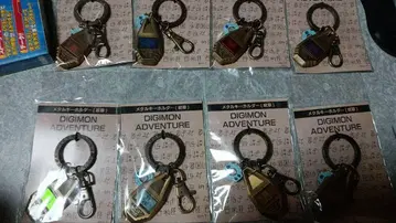 디지몬 어드벤처 메탈 키링 문장 전8종