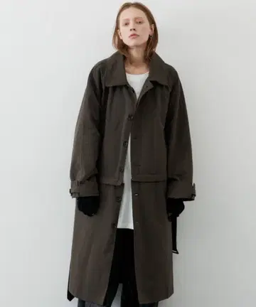 AIVER 피치 기모 2WAY 래글런 트렌치 스텐카라 코트