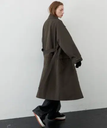 [ AIVER ] 피치 기모 2WAY 래글런 트렌치 스텐카라 코트