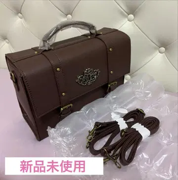 미사용 새상품 시마무라 x 쿠루미 마린 아카데미아 열쇠구멍 사첼백 브라운