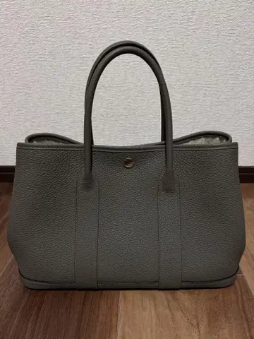 새상품급 그레이 가죽 토트백