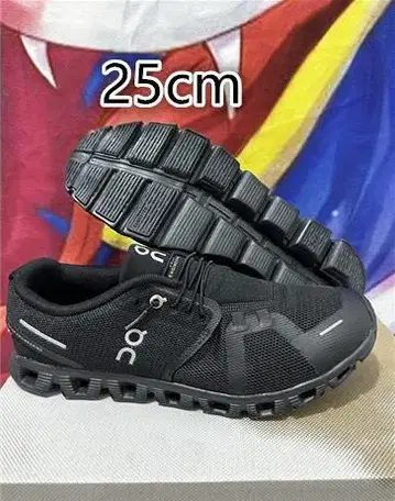 새상품 On Cloud 5 블랙 러닝화 25cm