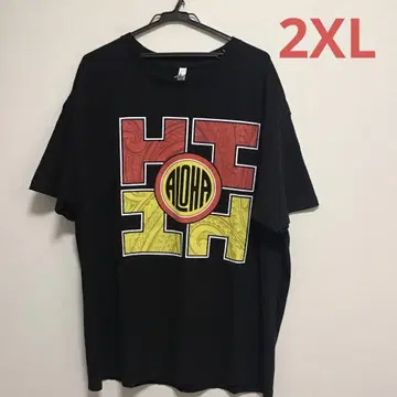 아메리칸 어패럴 구제 티셔츠 2XL 하와이 간장 레어