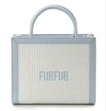 FURFUR 라피아 로고 토트백 색스 8/8까지