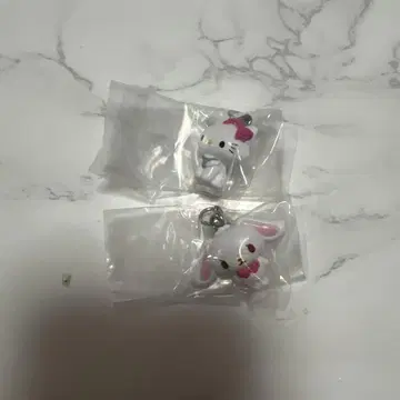 챠미 키티 하얀 토끼 메지루시 액세서리