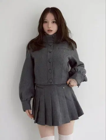 andmary Zoey stand neck jacket
