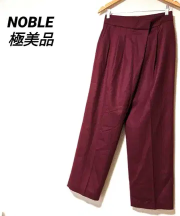 NOBLE 와이드 팬츠 울 바지 어시멘트리 슬랙스 가을/겨울