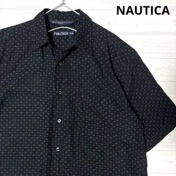 NAUTICA 레이온 반팔 셔츠 노티카 레귤러 카라