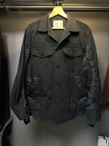 sacai Cotton Oxford Nylon Twill Shirt