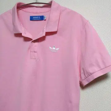 새상품급 아디다스 오리지널스 자수 로고 피케 셔츠 여성용