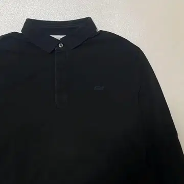 XL 사이즈 LACOSTE 라코스테 긴팔 피케 셔츠 블랙 자수 US L