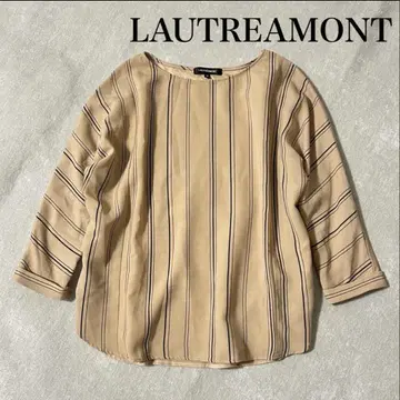 LAUTREAMONT 로트레아몽 스트라이프 이소재 절개 튜닉