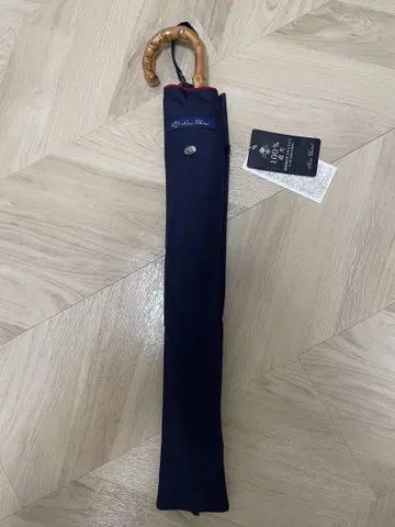 [미사용] 로사블랑 양산 접이식 2단 네이비 50cm 대나무 손잡이 정품