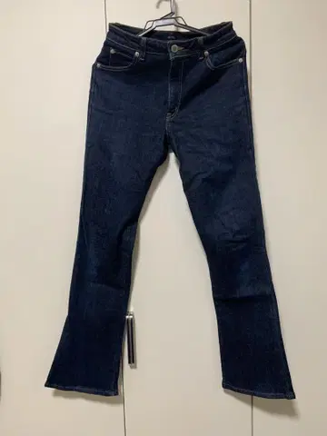 SOMETHING 부츠컷 데님 다크 블루 31인치