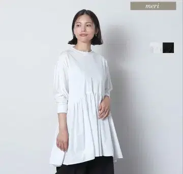 콤비 개더 돌먼 튜닉