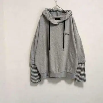 TBJ NEARBY 빅 루즈핏 후드티 레이어드 스타일 넉넉한 빅 사이즈