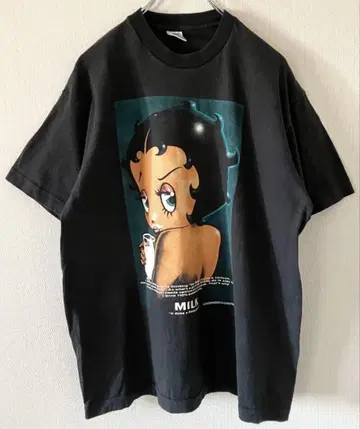 90년대 Betty Boop 1995 Got Milk 티셔츠 레어