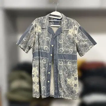 Polo by Ralph Lauren 페이즐리 오픈 카라 셔츠 90s