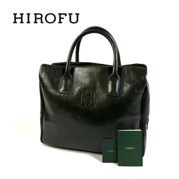 [새상품급] HIROFU 가죽 핸드백 올리브 이탈리아제