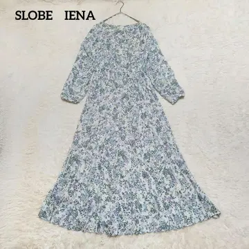 SLOBE IENA 원피스 롱 플리츠 플라워 무늬 정가 1.7만 엔