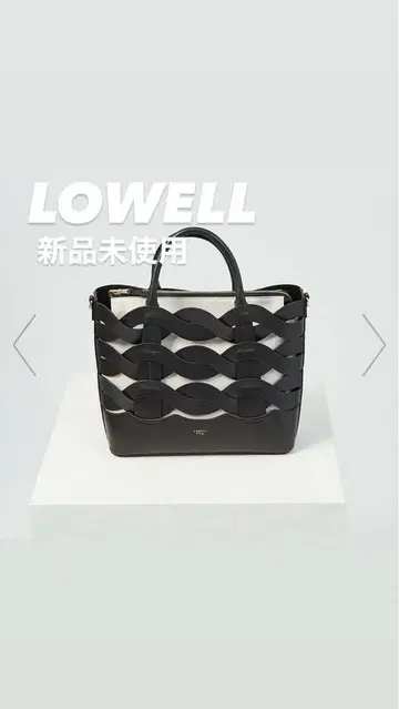 LOWELL Corde/가죽 웨이비 메쉬 2WAY 토트백