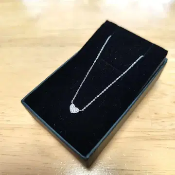 K10WG 10금 다이아몬드 목걸이 0.04ct 약 1g