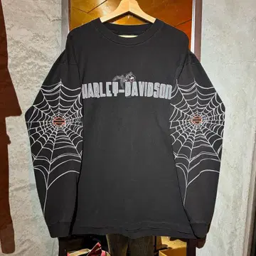 Harley-Davidson 스파이더 웹 롱 슬리브 T셔츠 XL