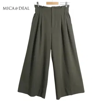 MICA & DEAL 와이드 팬츠 36 올리브 이지 팬츠 S
