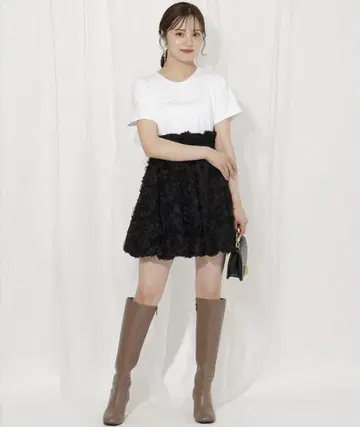 WILLSELECTION 레이스 벌룬 스커트