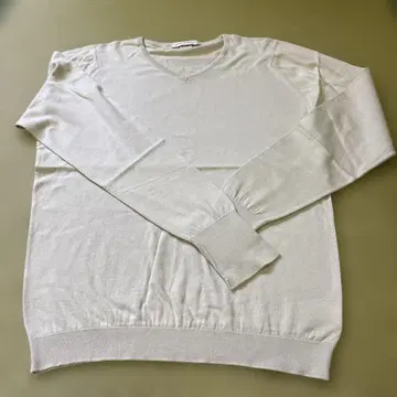 JOHN SMEDLEY 씨 아일랜드 코튼 V넥 스웨터