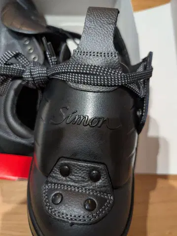 시몬 SF11 블랙 D-1 안전화 갑 프로 부착 단화 새상품 27cm
