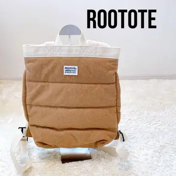 [새상품급] ROOTOTE 베이지 퀼팅 백팩
