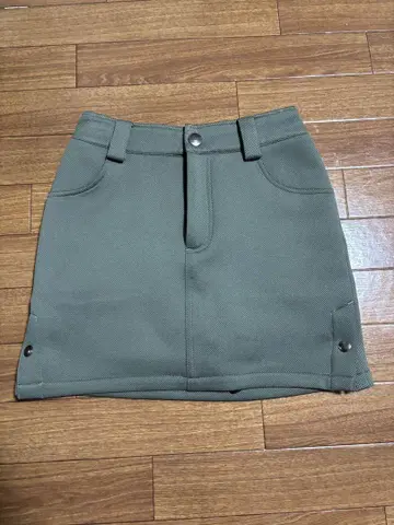 Decembermay 카키 미니 스커트 이너 포함